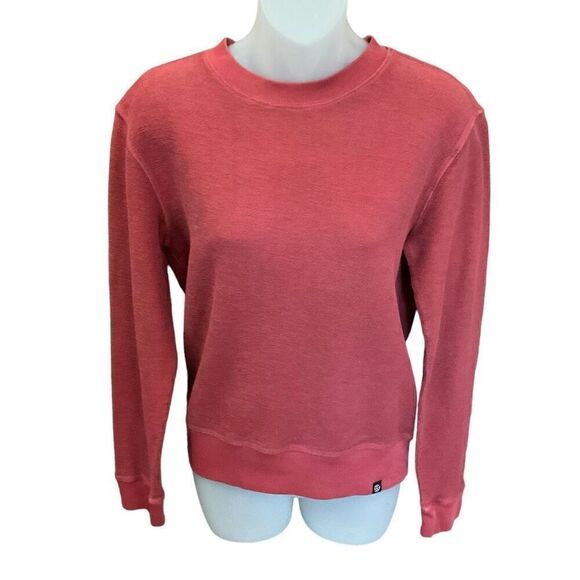 Treasure & Bond Sweatshirt Crew Neck Reddish Pink Long Sleeves Cotton JR Large - Picture 1 of 9
